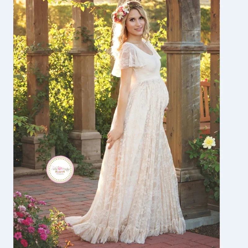 LaceBloom Maternity Photo Dress™