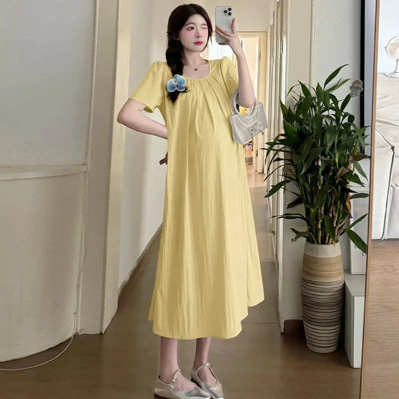 BreezeBloom Maternity Summer Dress™