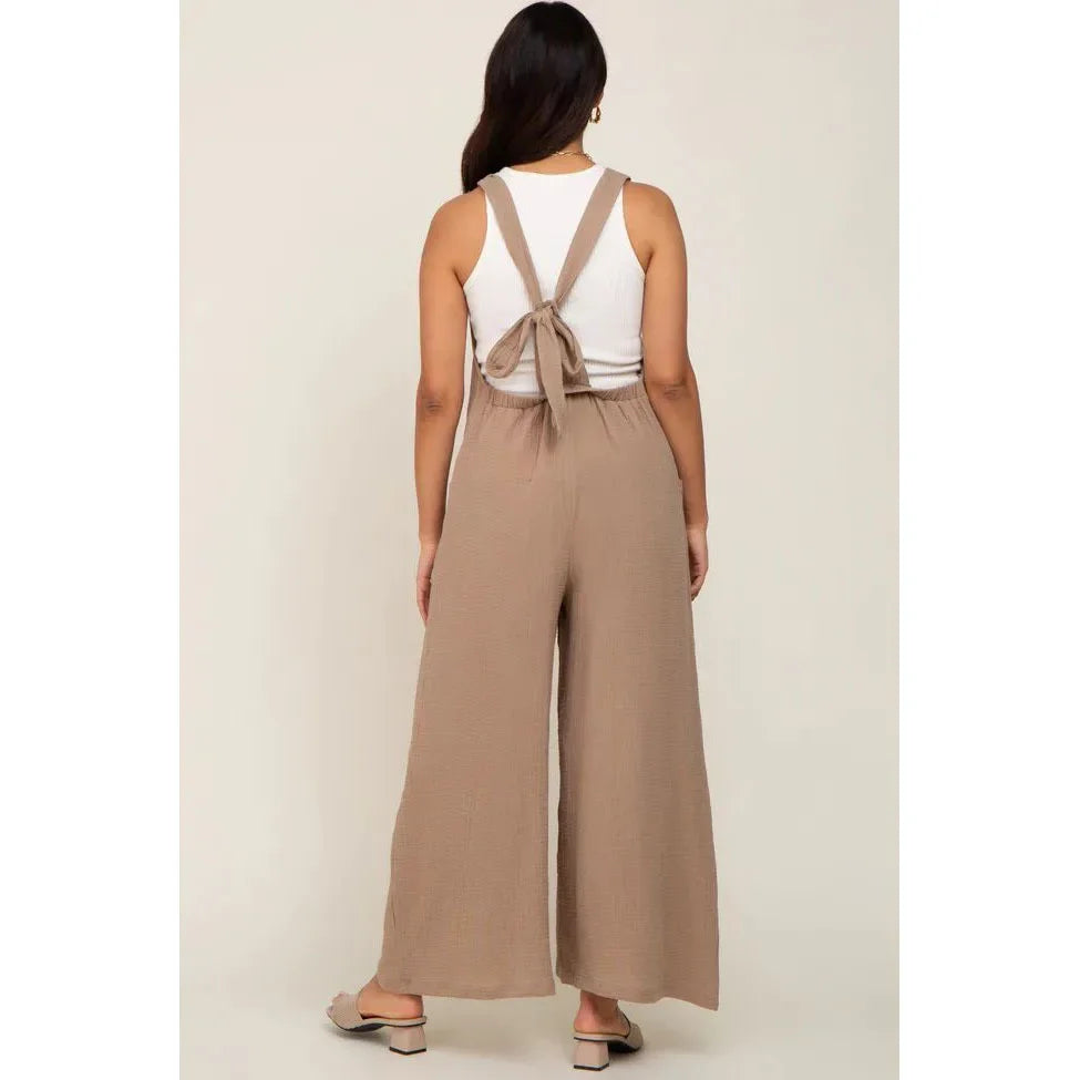 BumpEase Wide-Leg Overall Pants™