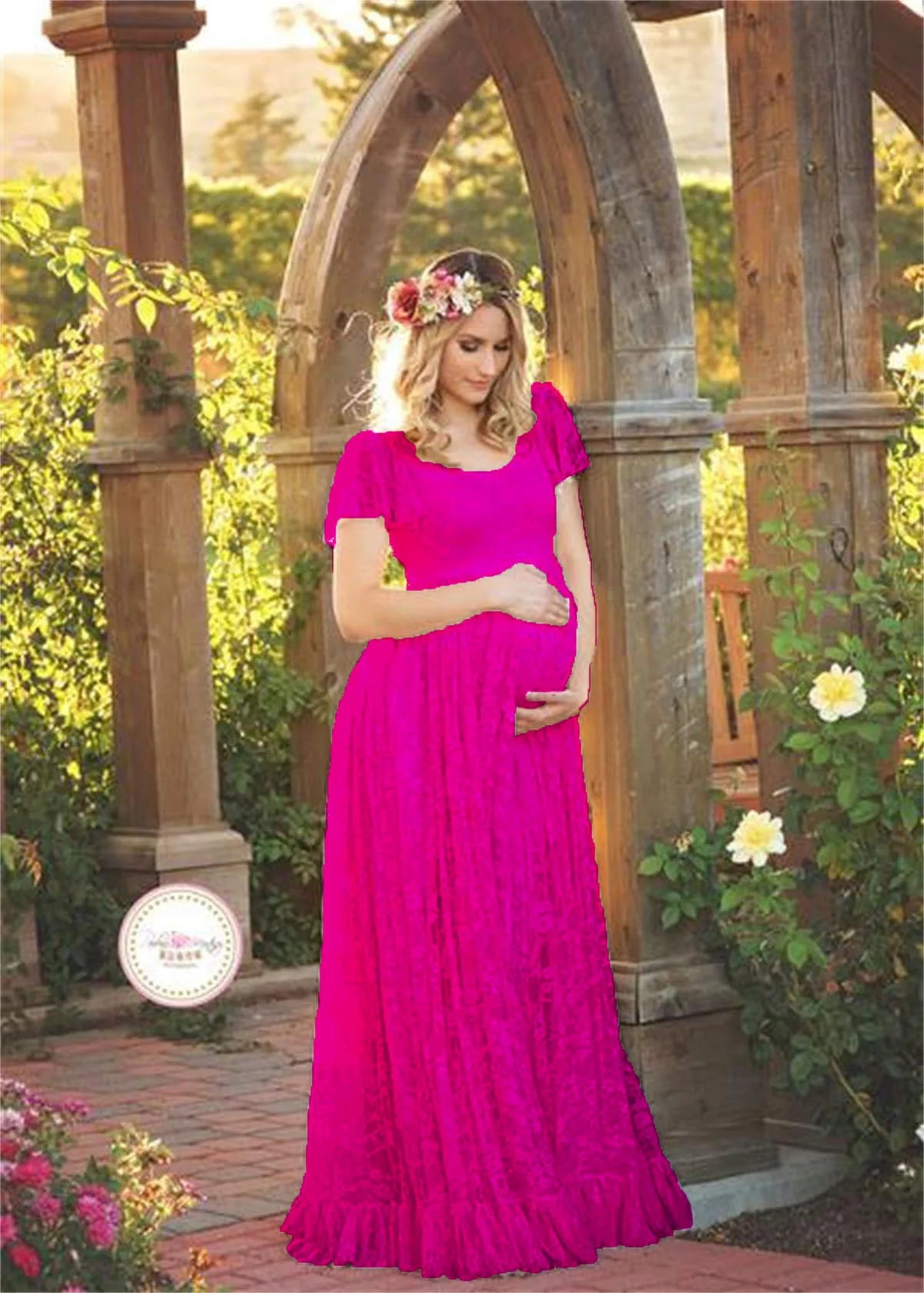 LaceBloom Maternity Photo Dress™