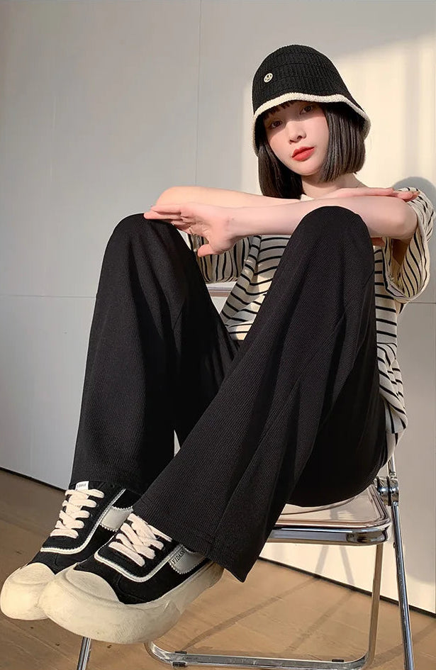 BumpEase Ribbed Wide-Leg Pants™