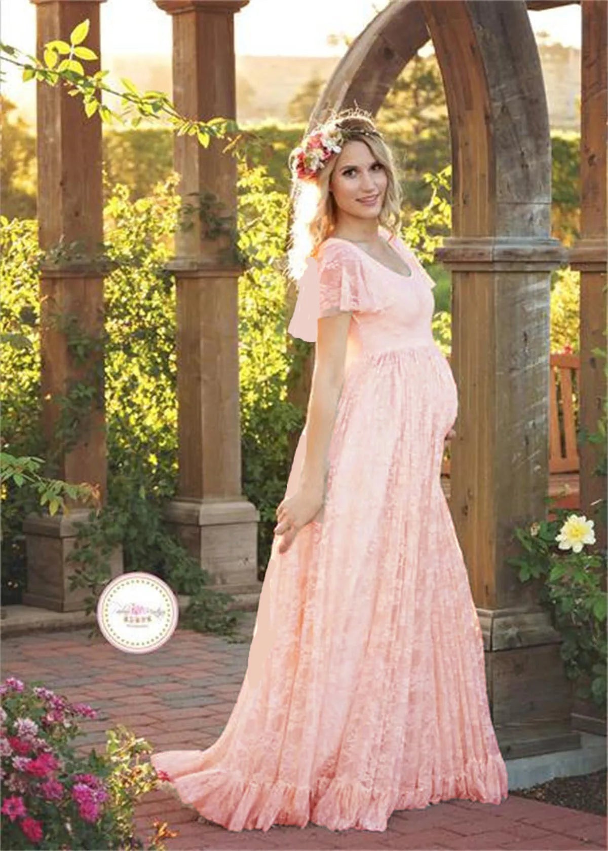 LaceBloom Maternity Photo Dress™