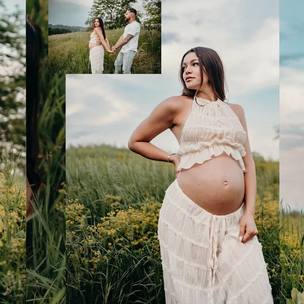 GlowMama Pleated Maternity Dress™