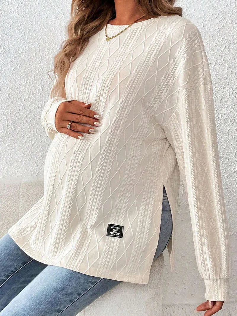 SoftEase Maternity Long Sleeve Sweater™