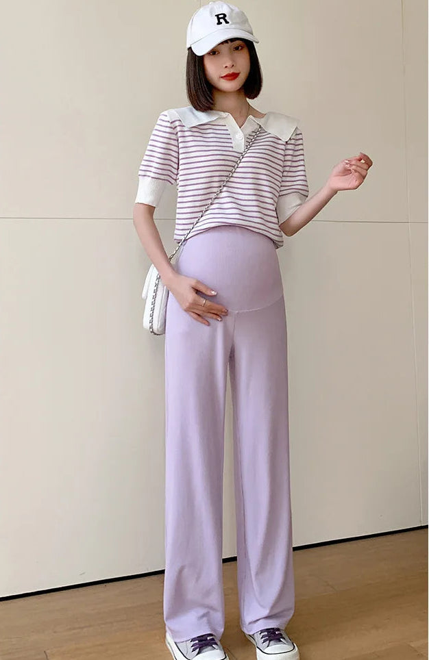 BumpEase Ribbed Wide-Leg Pants™