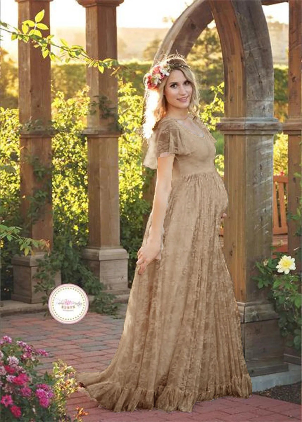 LaceBloom Maternity Photo Dress™