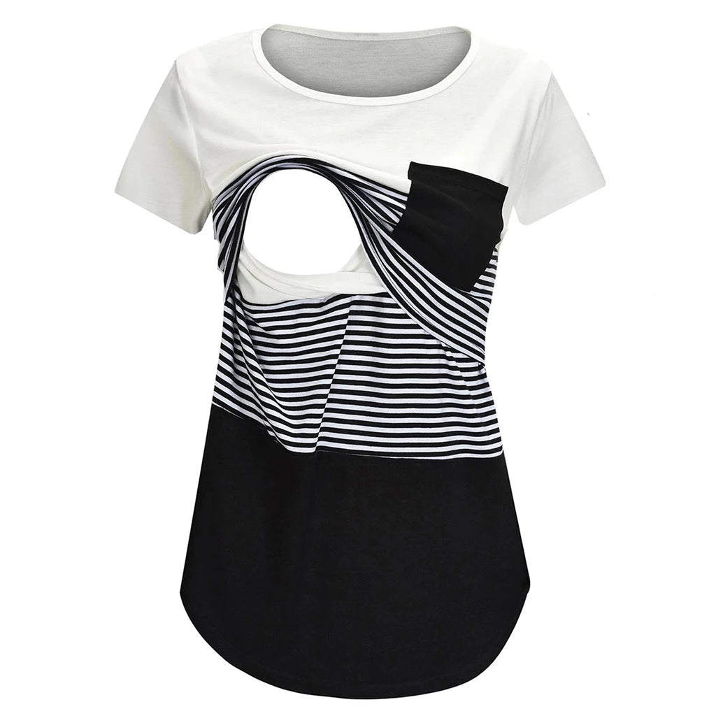 EasyFeed Striped Nursing Tee™