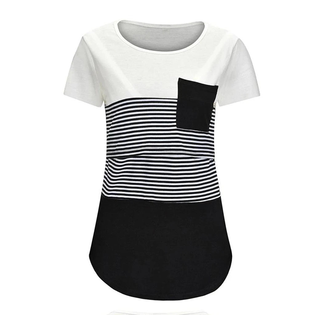 EasyFeed Striped Nursing Tee™
