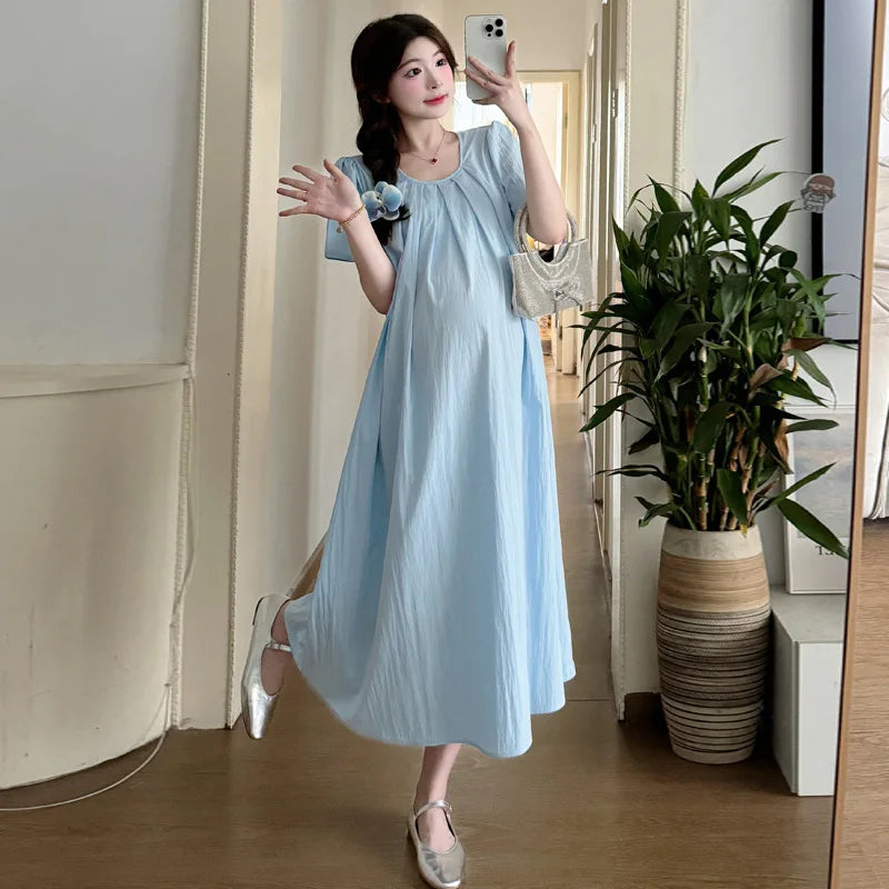 BreezeBloom Maternity Summer Dress™